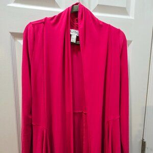 Vintage Joseph Ribkoff Magenta Pink Flowing Unstructured Jacket Size 8